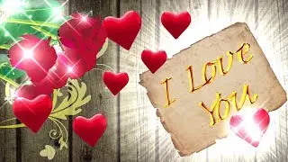 Футажи для видео монтажа. Анимация I love