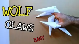 Easy PAPER CLAWS Origami Tutorial | How to Make PAPER CLAWS ORIGAMI | Easy Top Origami Wolf Claws