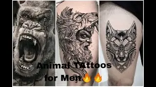 10 + Most Attractive Forest Tattoo || Men Animal Tattoos Sleeve Design #tattoo  #animaltatoo #viral