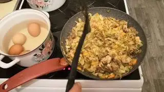 Капуста со свиными ребрышками