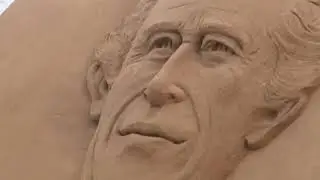 Indian artist creates sand sculpture wishing King Charles speedy recovery