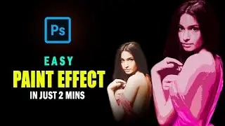 Photo Painting Effect (Within 2 mins) - Photoshop Tutorial #AdobePhotoshop #Photoshop
