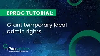 Grant temporary local admin rights