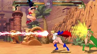 WONDER WOMAN VS MOONDRAGON & POWER GIRL (BODACIOUS BATTLE)