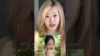 Why kpop idols look flawless with no makeup #shorts