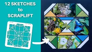 Flip Through 12 Creative Sketch Ideas Using Stained Glass Stencil Template