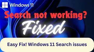 How to Solve Slow Search Problems in Windows 11 I Fix Windows 11 Search  issues