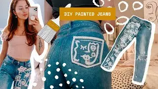 DIY Painted Jeans Tutorial!