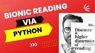 Implementing Bionic Reading API in Python