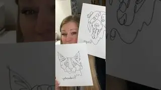Single line pet portraits from Pretty Ep1c Art