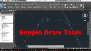 AutoCAD |Absolute Beginners |Introduction to simple draw tools: line, spline, arc, ellipse, polyline