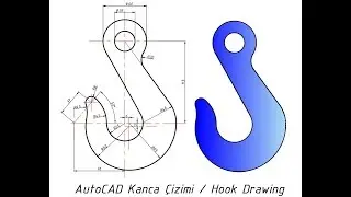 AuroCAD'de Kanca Çizimi / Hook Drawing
