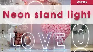 Neon sign stand light | Neon sign | wedding decoration