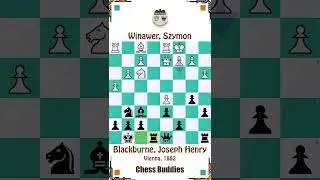 Winawer, Szymon vs Blackburne, Joseph Henry | Vienna International | Vienna 1882 #chessgame