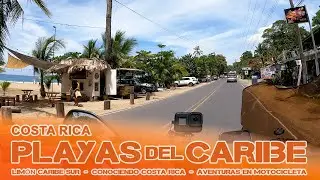 ¡Explorando el Paraíso Caribeño de Costa Rica! Playas del Caribe Sur en Moto - Episodio 54