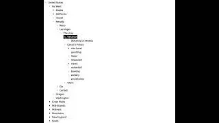 Editing structure in an outliner