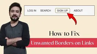 How To Remove Borders on Link Click | Remove Unwanted Link Outlines