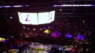 Lakers Staples Center Starting Lineup Intro 11-7-10