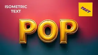 How to Create ISOMETRIC TEXT In Illustrator 2025