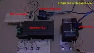 Omron PLC USB to 485 Converter and Siemens PLC using Arduino
