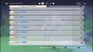 Genshin Impact (2.0) Freundesliste Problem + Lösung (Ps4/Ps5)