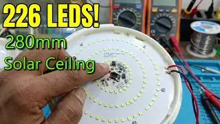 Indoor 11-Inch 280mm: Solar Ceiling LED Teardown & Review