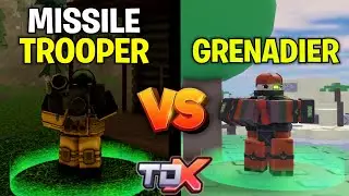 MISSILE TROOPER vs GRENADIER.. | Roblox Tower Defense X