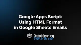 How to Send Emails in Google Sheets Using HTML Format with Google Apps Script