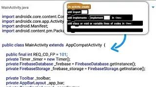 How To Add Implements, Imports And Classes Using Sketchware Pro