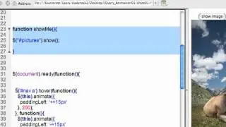 JQuery Show and Hide Method