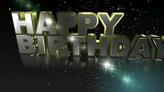 Happy Birthday Animated Text ll Copy right free video ll