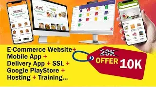 E COMMERCE WEBSITE WITH ANDROID APP + DELIVERY APP +SSL+ HOSTING+ ADMIN