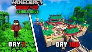 I Survived 100 Days in Jungle Only World in Minecraft Hardcore (Hindi)