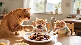 Kedi ailesinin Yavrularıyla Günleri Nasıl Geçiyor.