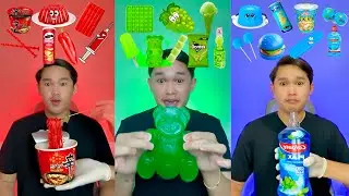 COLOR FOOD MUKBANG CHALLENGE (Part 43)