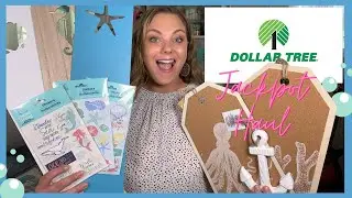 DOLLAR TREE JACKPOT HAUL | NAUTICAL/BEACH THEMED FINDS!