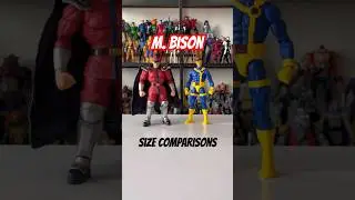 M. Bison Action Figure Size Comparisons #toys #size #streetfighter #capcom #xmen #mbison #comparison