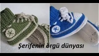 Easy Two-Color Baby Boots