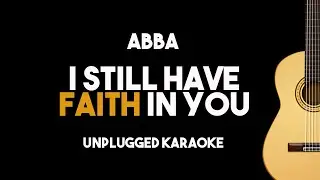 [Acoustic Karaoke] ABBA - I Still Have Faith In You (Unplugged Classical Guitar Version with Lyrics)