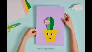 Lavoretto: Cactus di Cartoncino | Tutorial 🌵