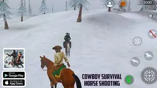 Cowboy Survival Horse Shooting (Android, iOS) Mobile Gameplay Walkthrough | Action Fighting Survival