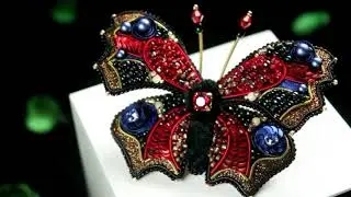 Брошь БАБОЧКА. Butterfly Peacock brooch