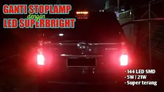 GANTI STOPLAMP DENGAN LED SUPER BRIGHT 144 LED SMD || SUPER TERANG⁉️