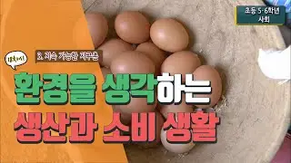 [초등 사회 6-2] ③ 지속 가능한 지구촌 - 18차시 환경을 생각하는 생산과 소비 생활 알아보기