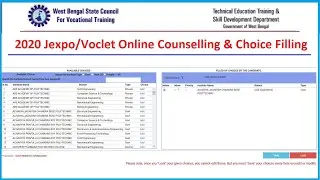 2020 Jexpo/Voclet Online Counselling & Choice Filling Process.(Complete Video)