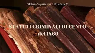 Statuti criminali di Cento del 1460