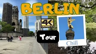 Berlin City Walking Tour with chill music - Berlin Tiergarten and Mitte #BerlinWallking #BerlinTour
