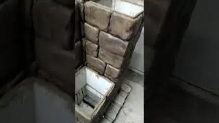Кислотная окраска блока забора "Булыжник"