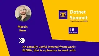 ⭐ An actually useful internal framework: BLOBA, that is a pleasure to work with - Marcin Kern