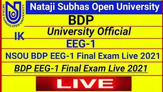 [ NSOU BDP EEG-1 Final Exam Live Answers 2021 ] BDP EEG-1 Final Exam Live Answers 2021 || 